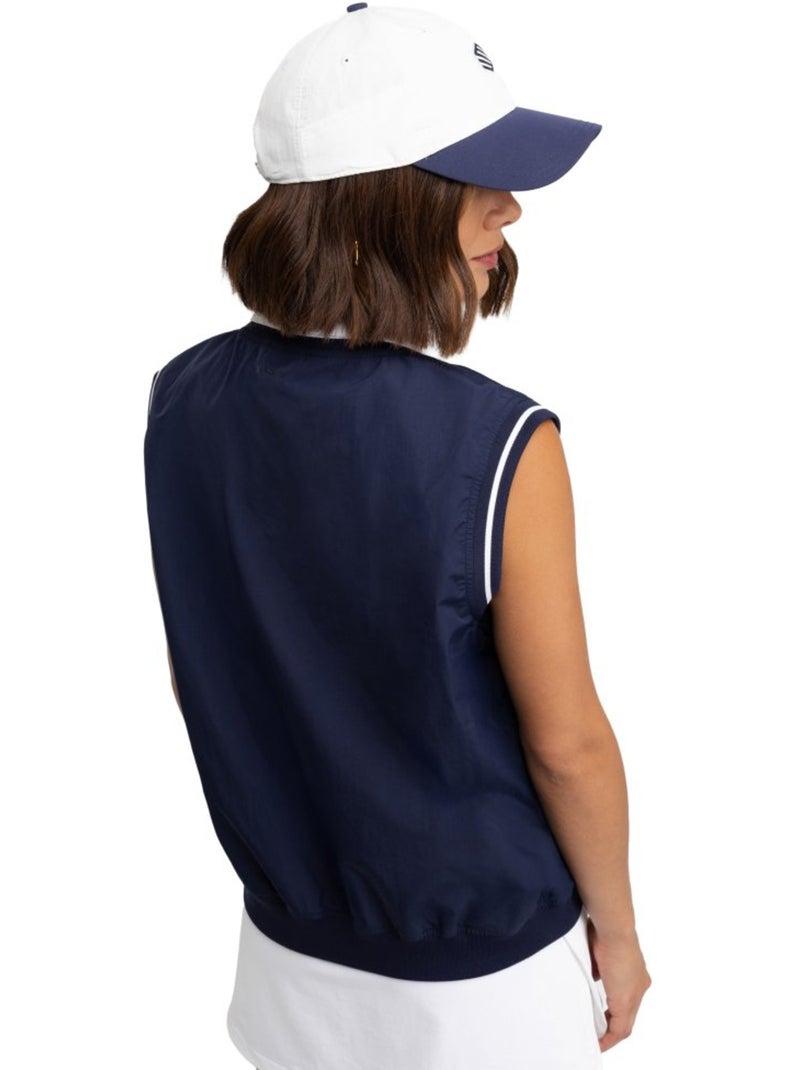 Colete corta-vento de golfe para mulher Azul - Kiabi