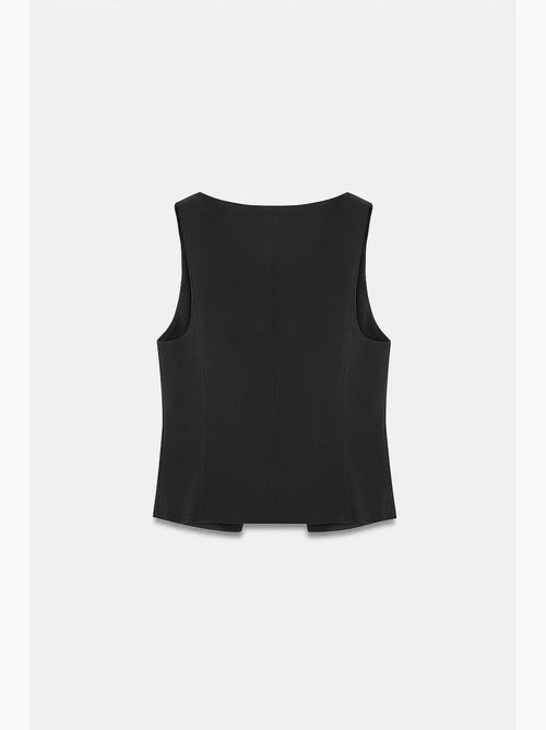 Colete crop ajustado dilvin - Kiabi Colete crop ajustado dilvin - Kiabi