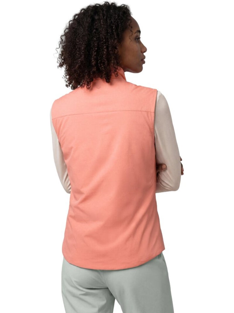 Colete de caminhada ultraleve com isolamento térmico mulher Laranja - Kiabi