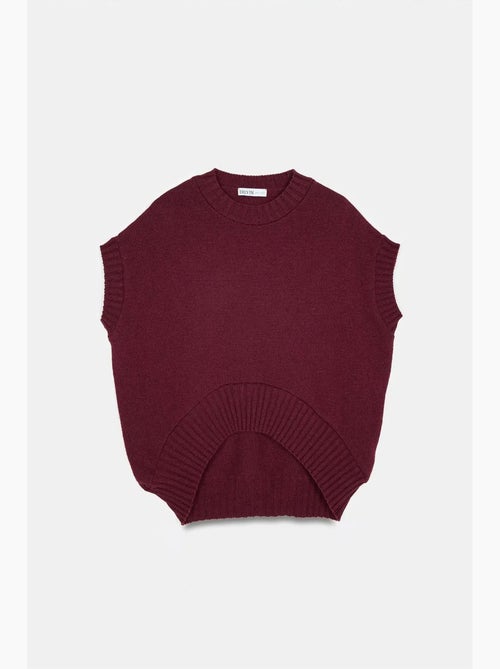 Colete de camisola de malha canelada oversized dilvin - Kiabi Colete de camisola de malha canelada oversized dilvin - Kiabi