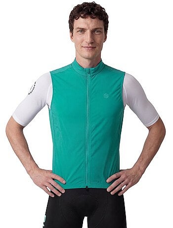 Colete de ciclismo corta-vento ultraleve homem
