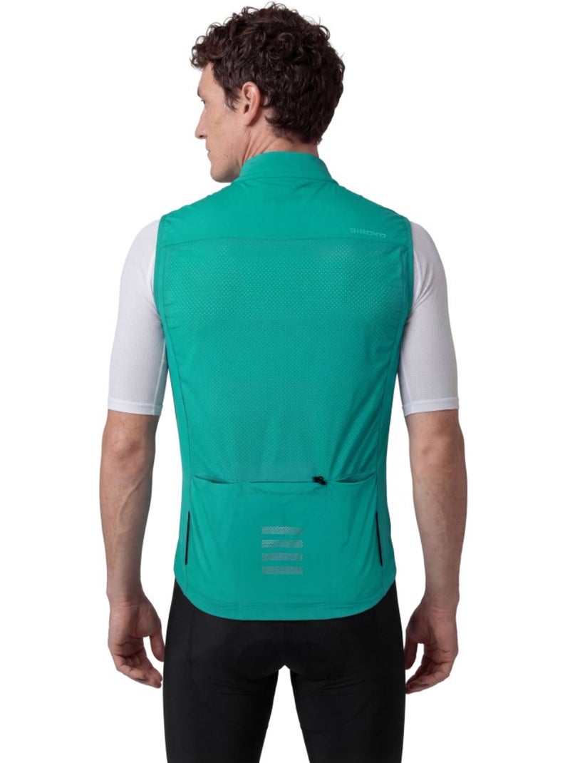Colete de ciclismo corta-vento ultraleve homem Verde - Kiabi