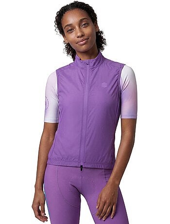 Colete de ciclismo corta-vento ultraleve mulher