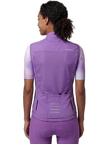 Colete de ciclismo corta-vento ultraleve mulher