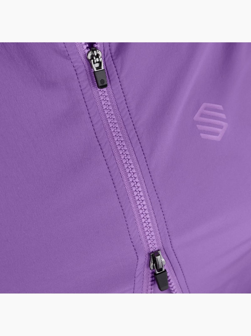 Colete de ciclismo corta-vento ultraleve mulher Roxo - Kiabi