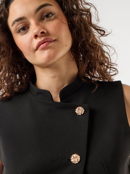 Colete de fato com abertura simétrica - Kiabi