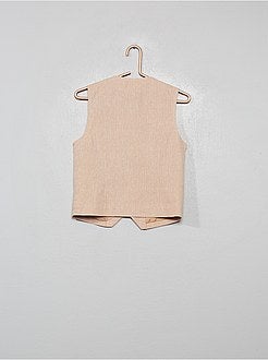 Colete de fato em linho e algodão - Kiabi