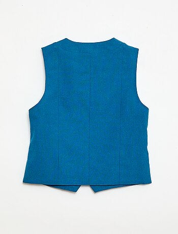 Colete de fato sem mangas