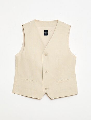 Colete de fato sem mangas