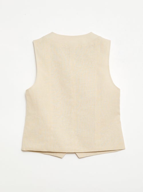 Colete de fato sem mangas - Kiabi