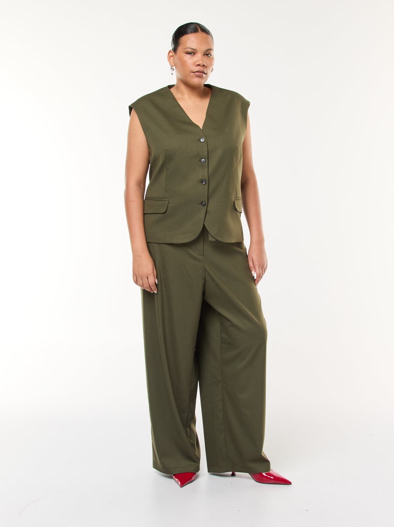 Colete de fato sem mangas Caqui - Kiabi