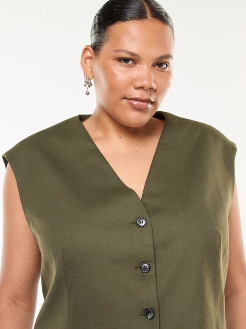 Colete de fato sem mangas - Kiabi