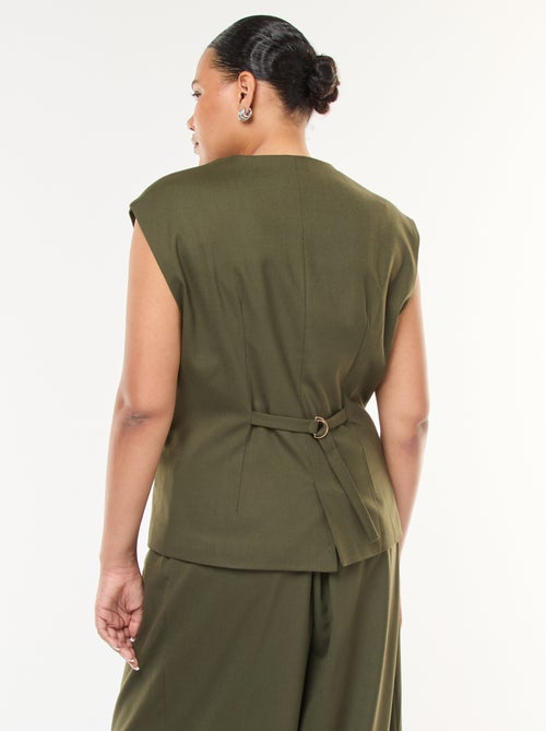 Colete de fato sem mangas - Kiabi