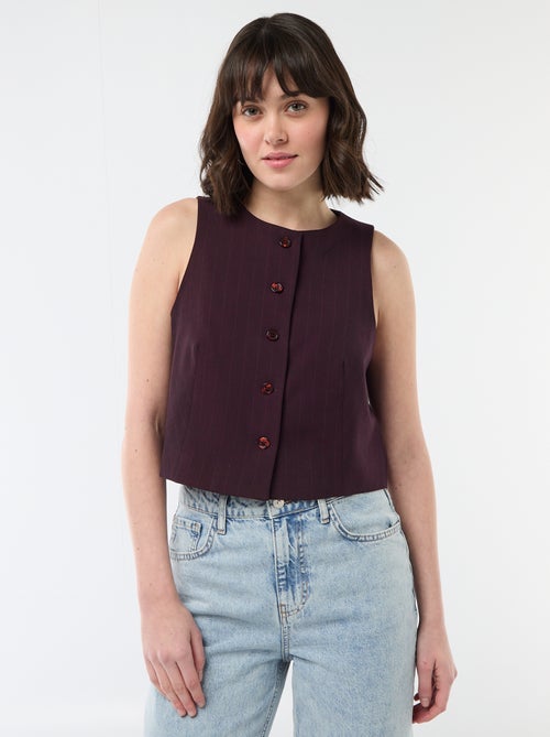 Colete de fato sem mangas - Kiabi