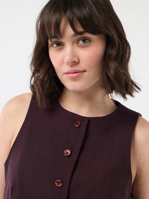 Colete de fato sem mangas - Kiabi