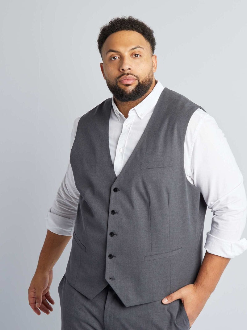 Colete de fato slim CINZA - Kiabi