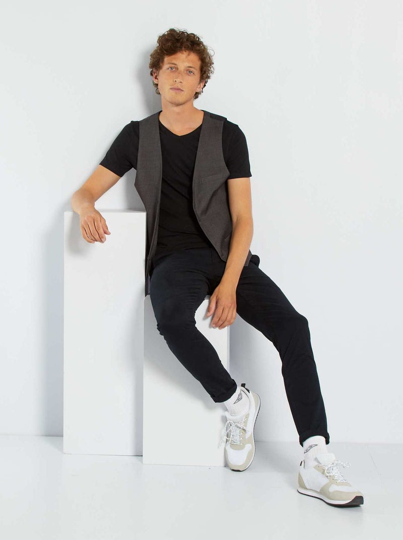 Colete de fato slim Cinza - Kiabi
