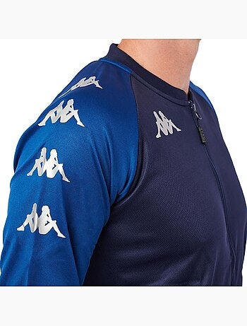 Casaco de futebol kappa verone para homem azul/azul escuro