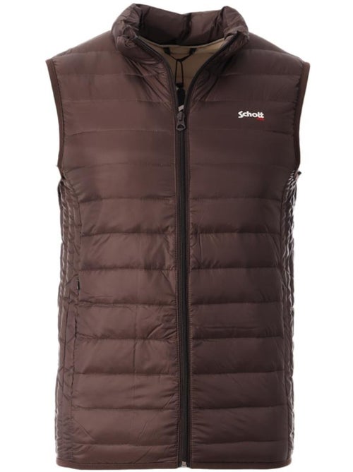 Colete de ganga marrom para homem schott oaklandvrs - Kiabi Colete de ganga marrom para homem schott oaklandvrs - Kiabi