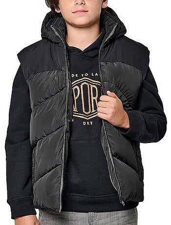 Colete de Ganga Preto para Menino Kaporal MEXH