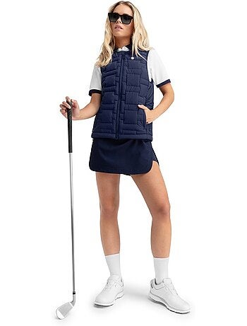 Colete de golfe com isolamento térmico para mulher