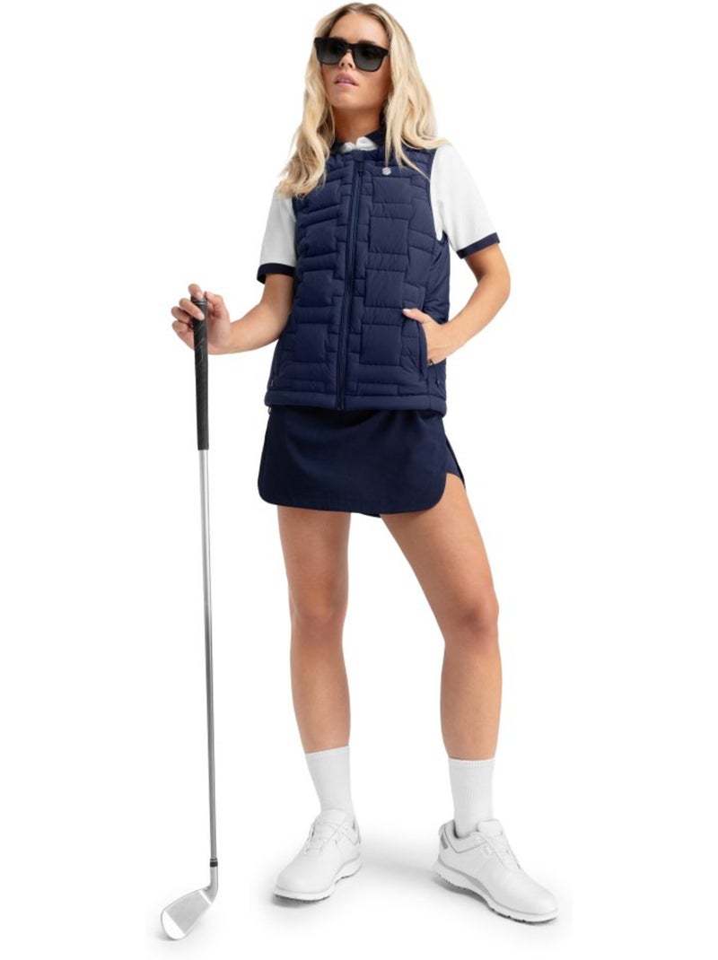 Colete de golfe com isolamento térmico para mulher Azul-marinho - Kiabi