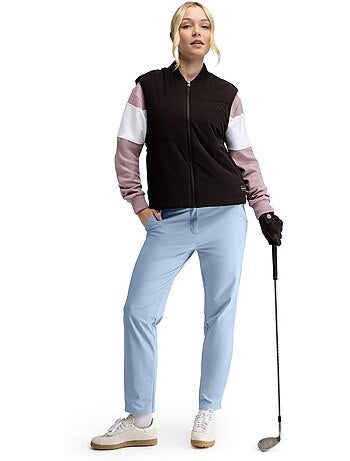 Colete de golfe com isolamento térmico para mulher