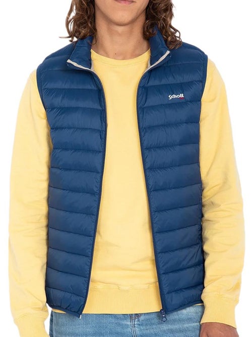Colete de homem azul schott oaklandvrs - Kiabi Colete de homem azul schott oaklandvrs - Kiabi