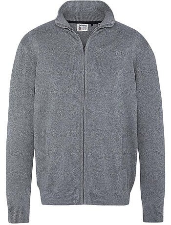 Colete de Homem Cinzento com Fecho Schott PLB120