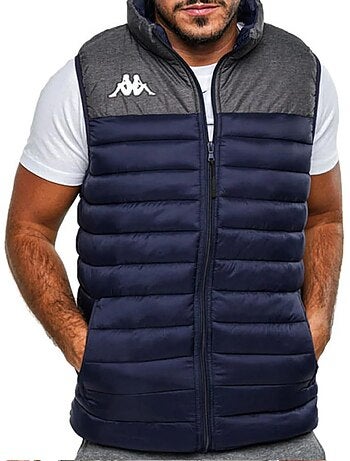 Colete de homem kappa dattilo azul-marinho/cinzento