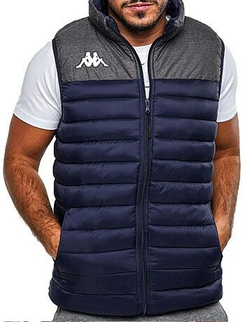Colete de homem kappa dattilo azul-marinho/cinzento