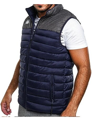 Colete de homem kappa dattilo azul-marinho/cinzento