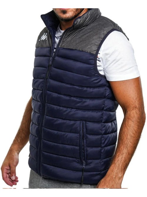 Colete de homem kappa dattilo azul-marinho/cinzento - Kiabi Colete de homem kappa dattilo azul-marinho/cinzento - Kiabi