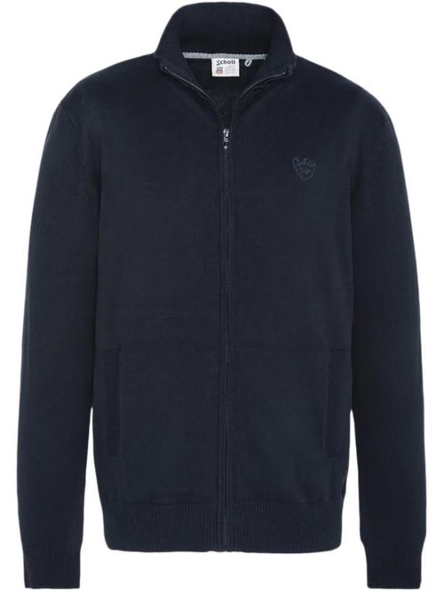 Colete de homem schott plb120 azul-marinho com fecho - Kiabi