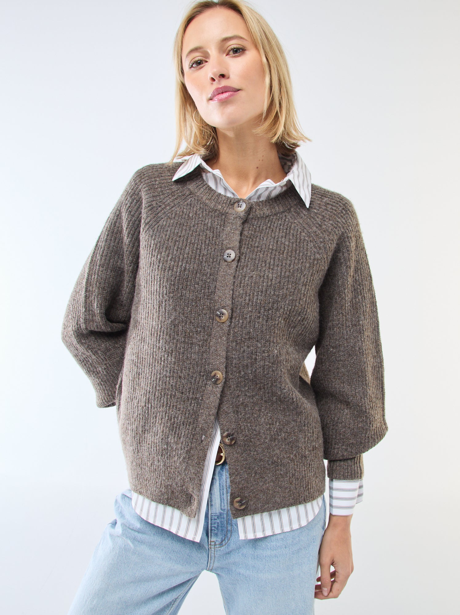 Colete de malha grossa