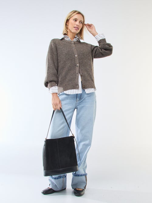 Colete de malha grossa - Kiabi