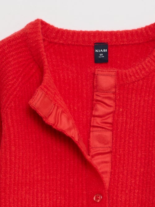 Colete de malha grossa com abertura magnética - So Easy - Kiabi