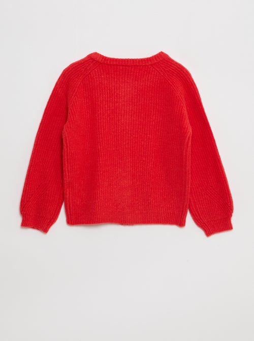 Colete de malha grossa com abertura magnética - So Easy - Kiabi