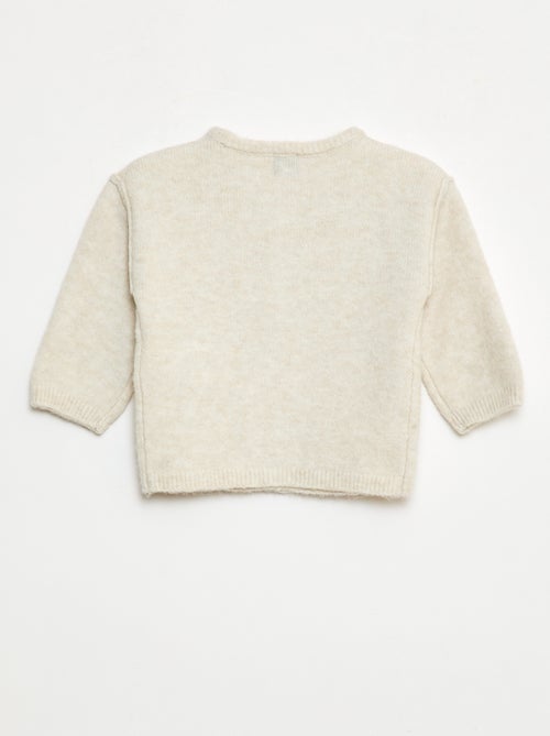 Colete de malha grossa liso - Kiabi