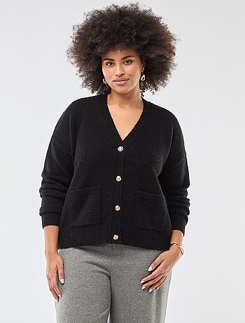 Colete de malha grossa