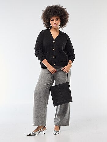 Colete de malha grossa