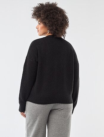 Colete de malha grossa