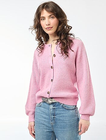 Casaco de malha grossa