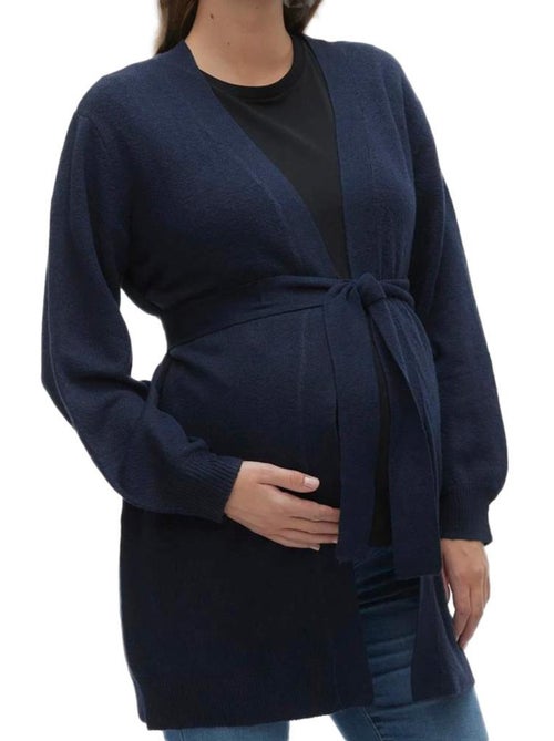 Colete de Malha para Mulher Mamalicious Mélannie Azul-Marinho - Kiabi Colete de Malha para Mulher Mamalicious Mélannie Azul-Marinho - Kiabi