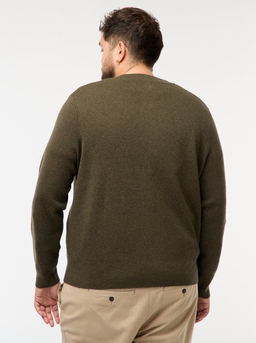 Colete de malha tricot com abertura de zíper - Kiabi