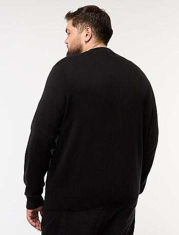 Colete de malha tricot com abertura em zíper