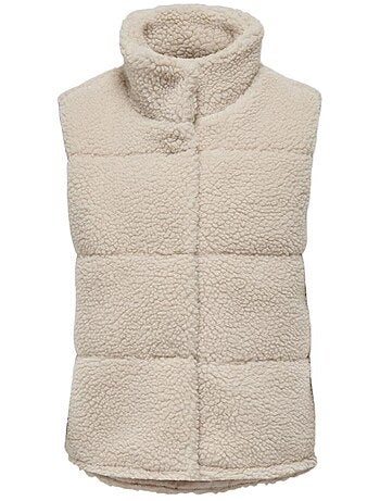 Colete de Menina Kids ONLY Sandra Teddy Cru