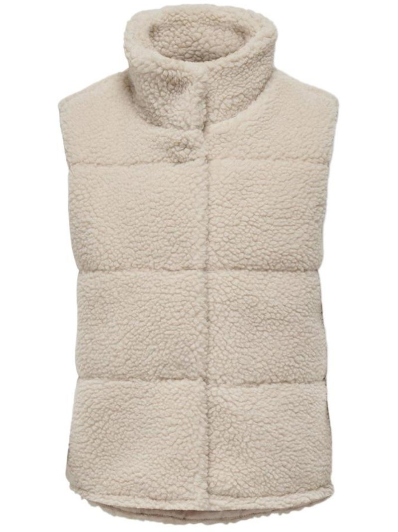 Colete de Menina Kids ONLY Sandra Teddy Cru Ecru - Kiabi