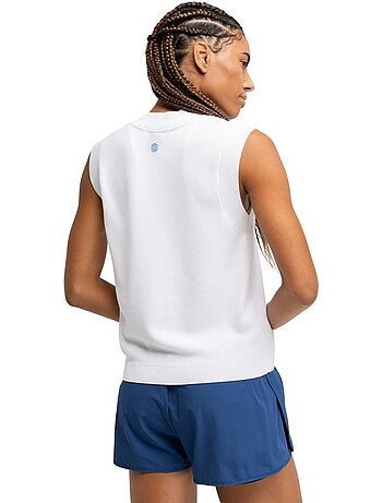 Colete de ténis de malha para mulher