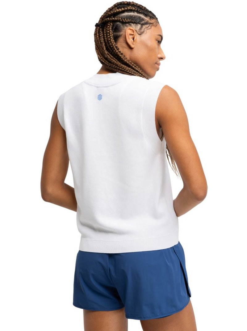 Colete de ténis de malha para mulher Branco - Kiabi